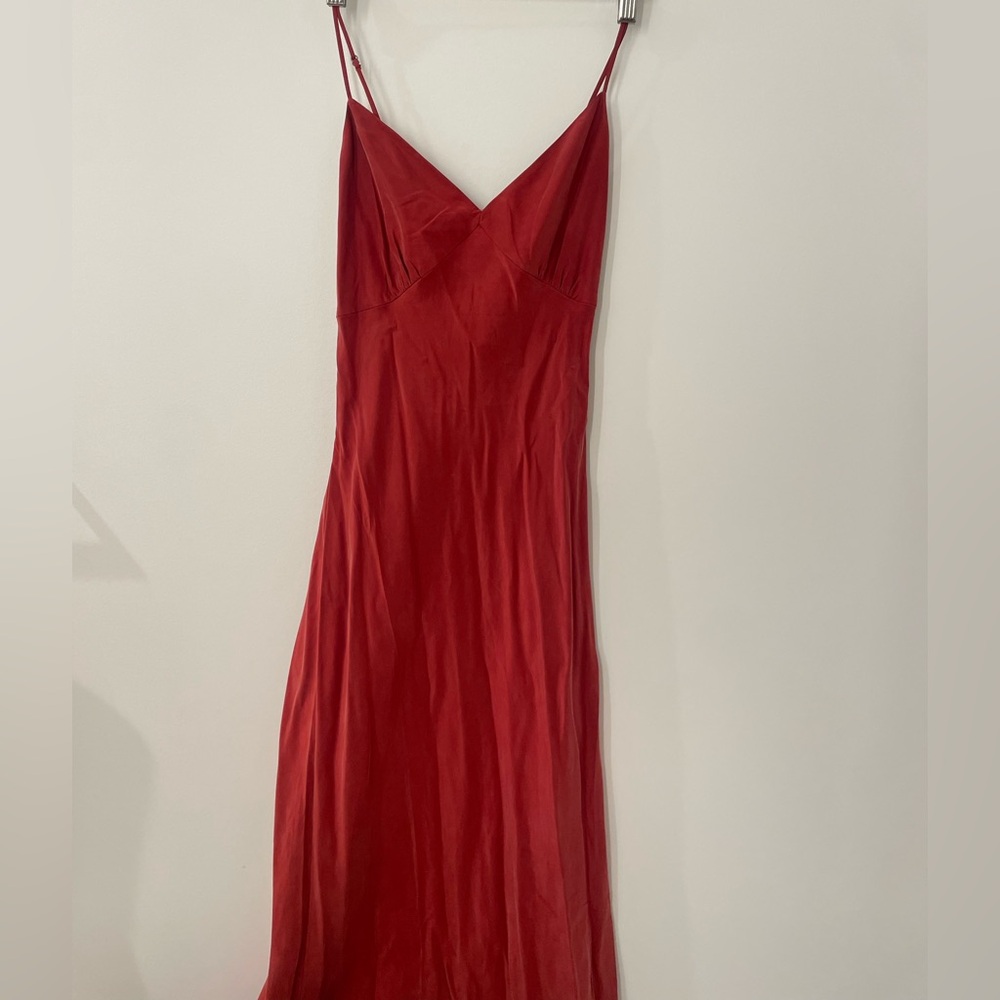Madewell 100% Silk Red Dress